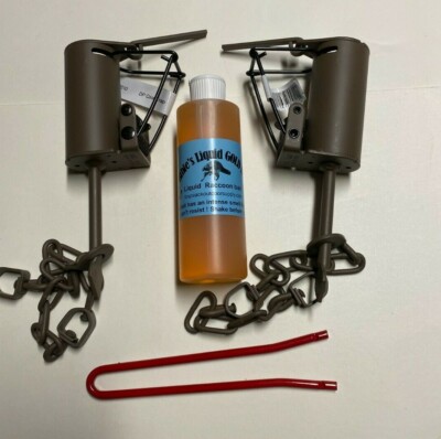 2 Duke DP Dog Proof raccoon kit ,1 DP setter & 1 Liquid Gold Bait trap NEW SALE