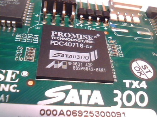 Tarjeta controladora Promise SATA 300 TX4 cuatro PCI GP 0434-03 rev A1 SATA300 RoHS - Imagen 7 de 11