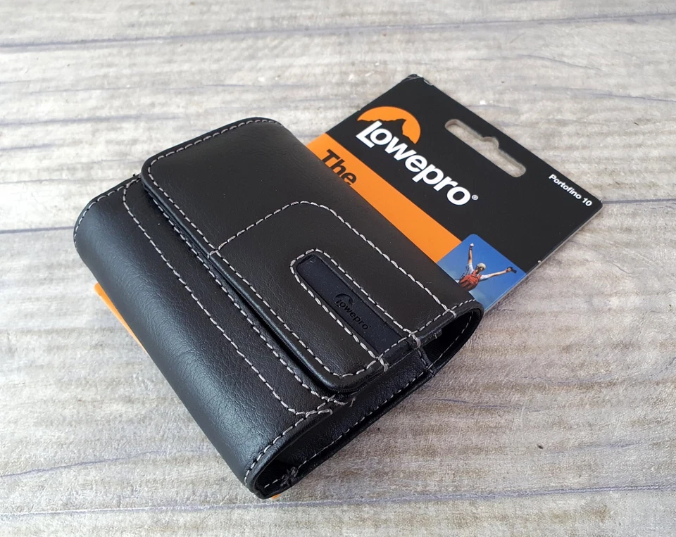 Lowepro Trusted Original Black Leather Belt Clip Compact Case Portofino 10 - Image 2 of 4