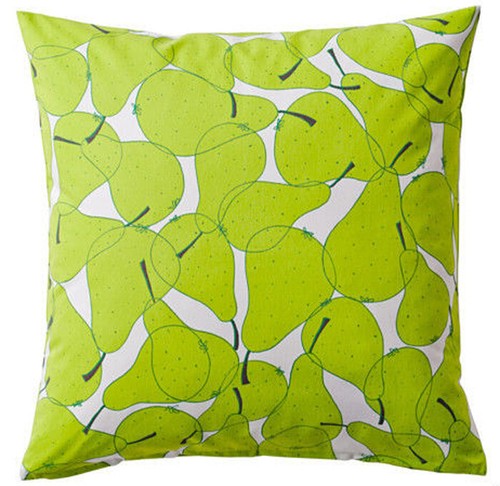 New IKEA SOMMAR Green Pear Pattern Cushion Cover Decor Pillow Cover 20x20" - 第 1/5 張圖片