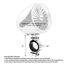 Chrome 1 - 1.5 Handlebar Engine Bar Mounting Clamp Hardware Replacement