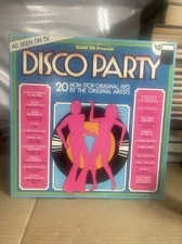 DISCO PARTY ADAM VIII 1975 LP RONCO K-TEL Stylistics Gloria Gaynor Rufus