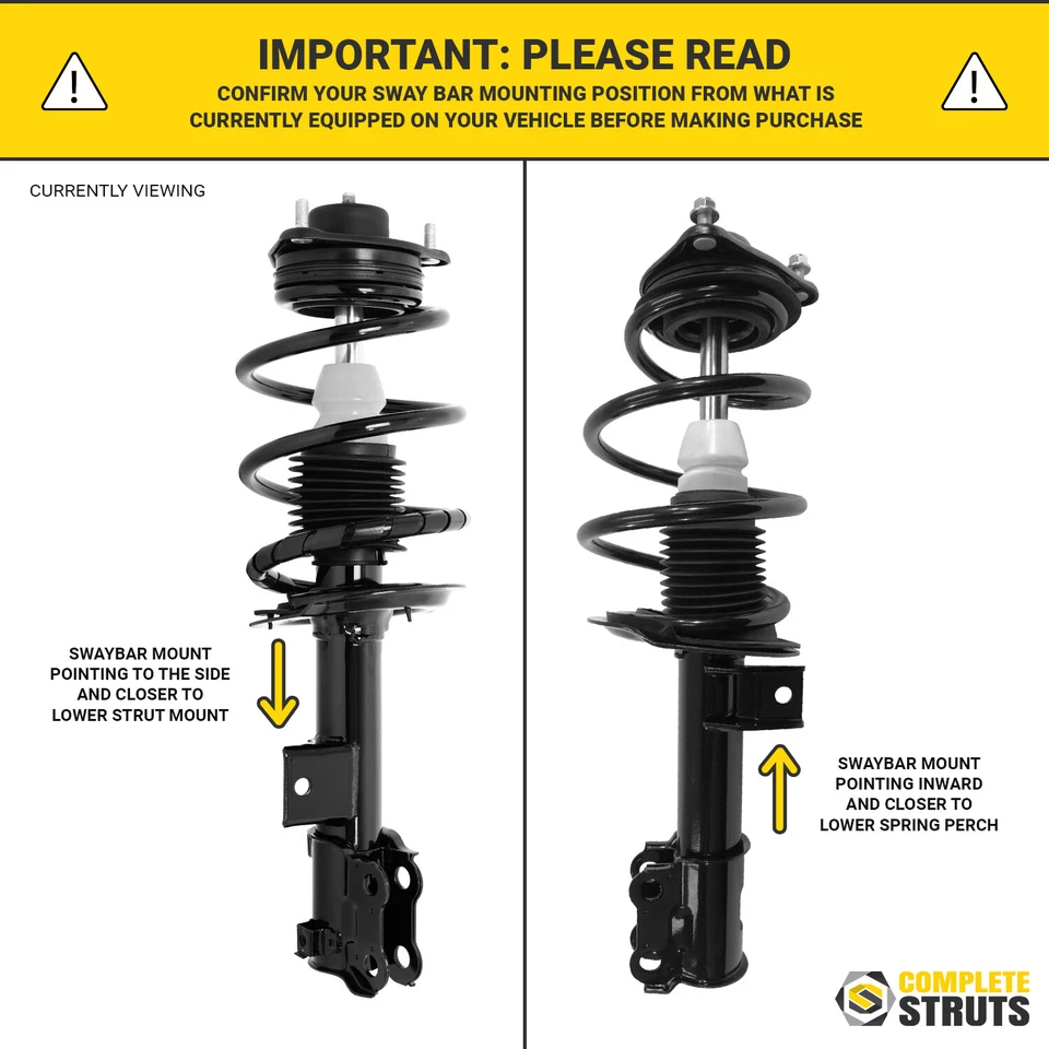 Front Complete Strut & Coil Spring Assembly Pair for 2012-2015 Kia Optima Foto 2 de 2