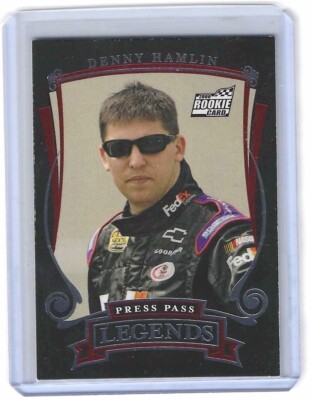 2006 Press Pass Legends NASCAR Racing #45 Denny Hamlin Rookie Card
