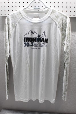 Ironman 70.3 Silverman Competition Long Sleeve Fitness TShirt Womens Medium 2014