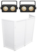 2 Chauvet Shocker 2 Dual Zone Dance Floor DMX COB Blinder Stage Lights Facade