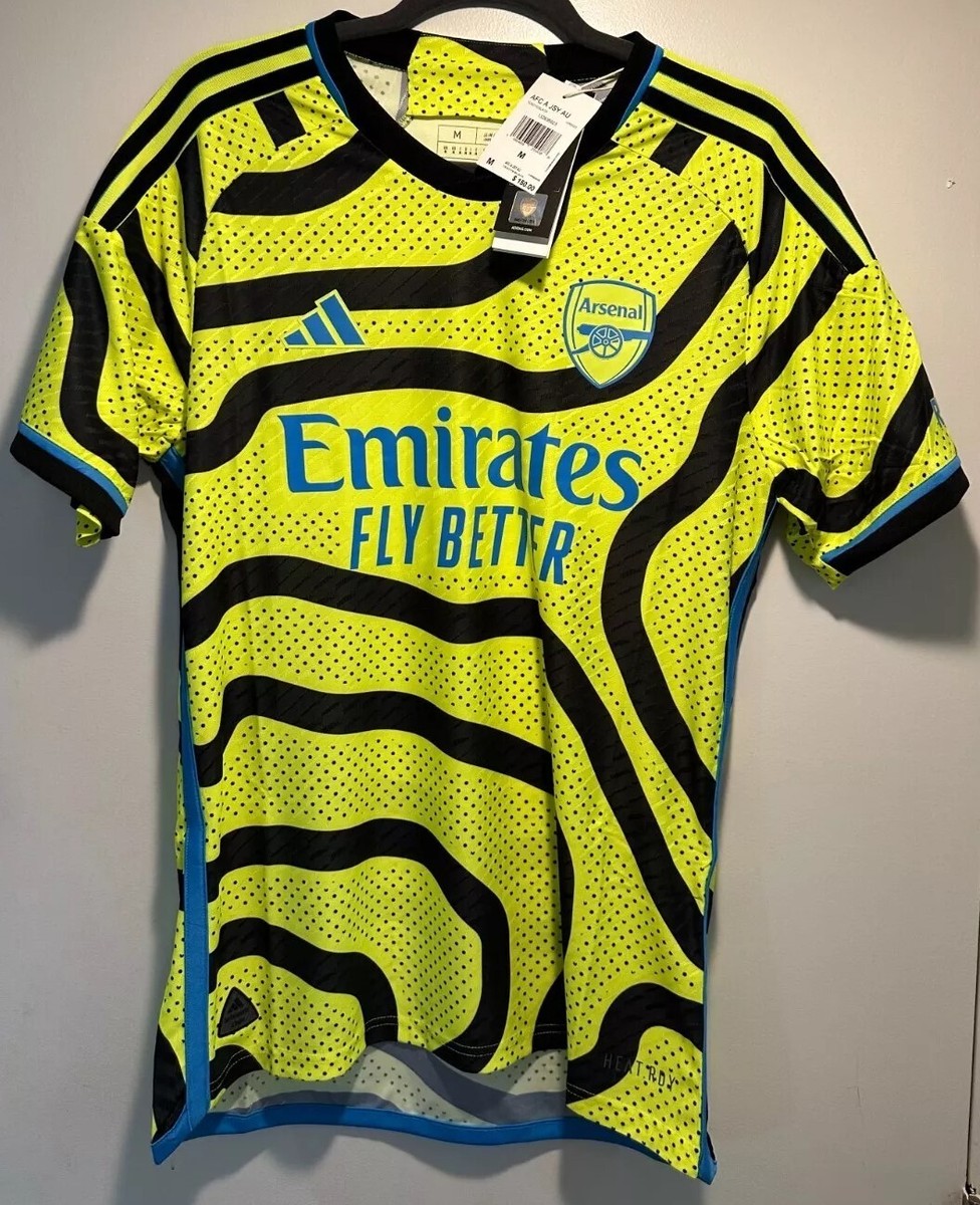 ADIDAS 'Arsenal 23/24 Away Authentic Jersey' T-Shirt M Slim $150