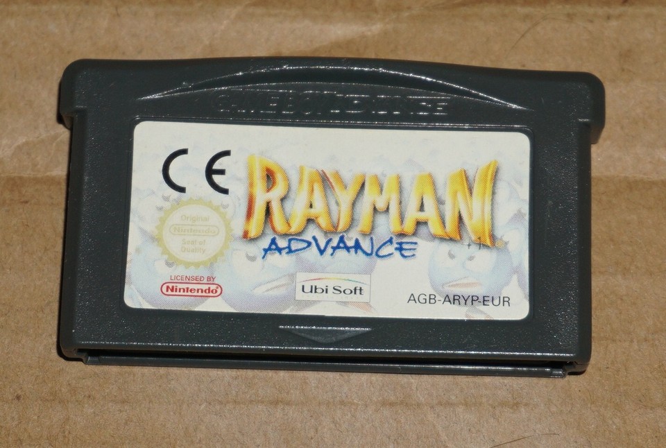 3 x Rayman Nintendo GBA Games Rayman Advance, Raving Rabbids, Hoodlums ...