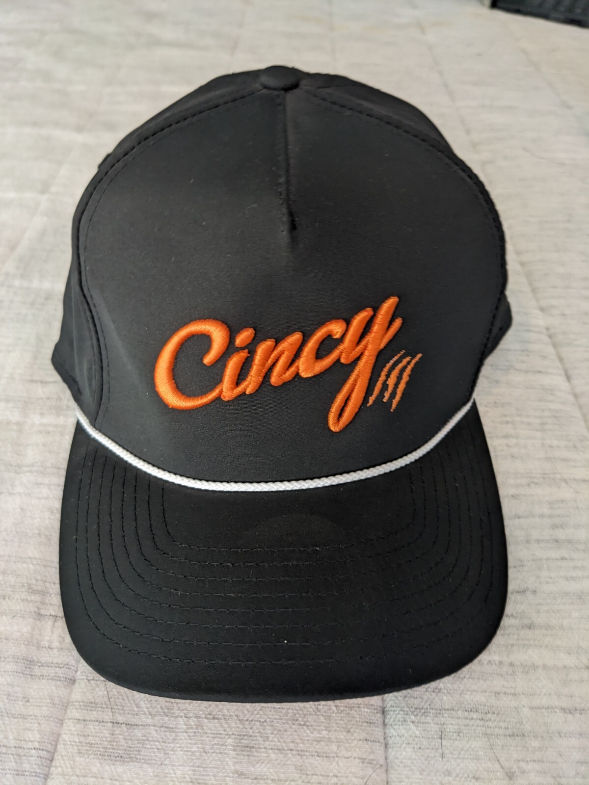 The Cincy Hat by Ted Karras - Cincinnati Bengals - Rope Snapback - Black
