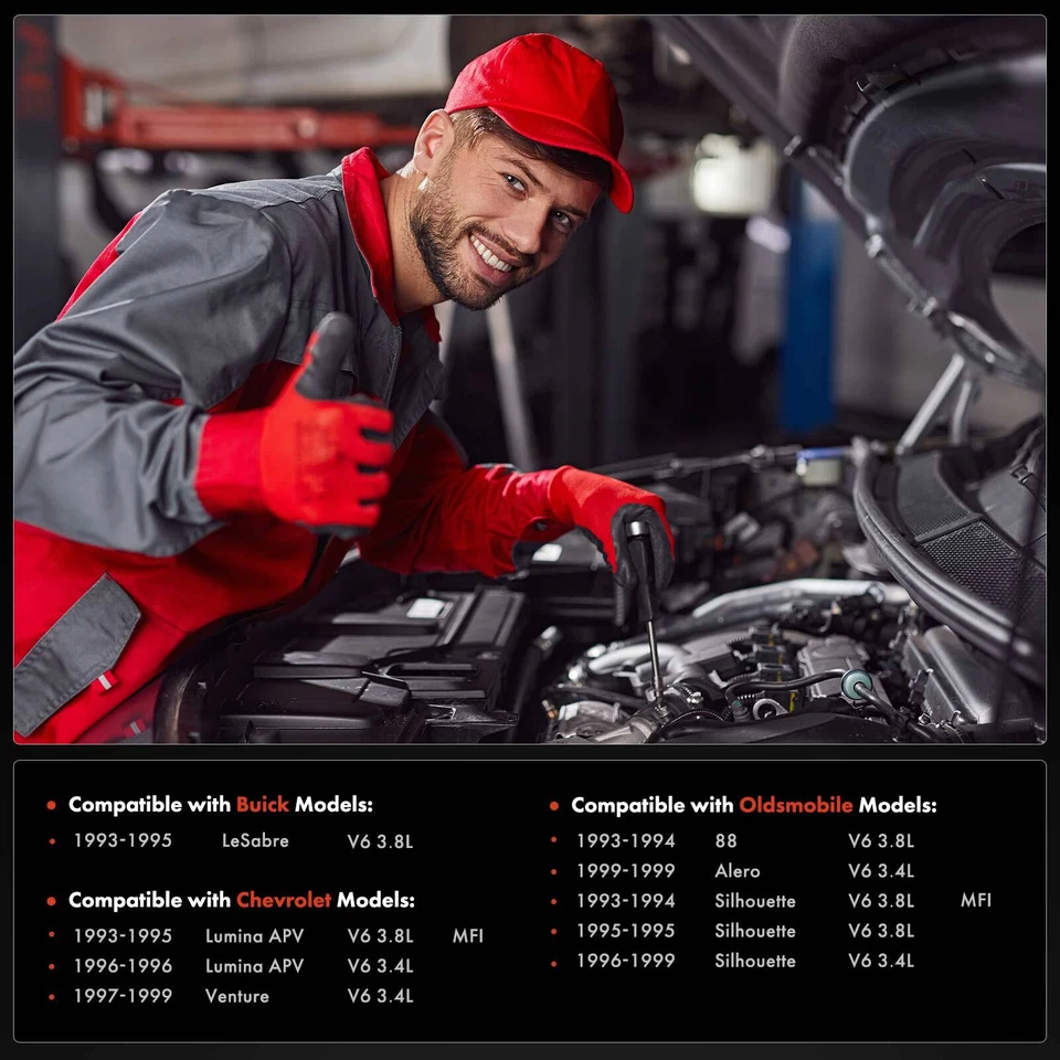 6x Inyector de combustible para Chevrolet Venture Buick LeSabre Oldsmobile Alero Pontiac Foto 3 de 4