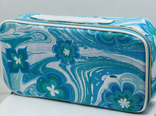 Estee Lauder Blue Floral Pouch - New 