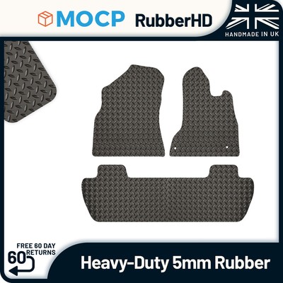 5mm Heavy-Duty Rubber Car Mats to fit Citroen Berlingo Multispace 2008-2018
