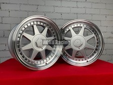 4X 17" Hartge F1 style wheels 5x112 deep dish 7.5J 8.5J for Mercedes E S W124