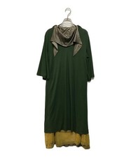 TOGA PULLA                    Rayon jersey mesh dress green TP02-JH246