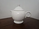 FIESTAWARE  Fiesta White 5c Teapot w/ Ring Handle by Homer Laughlin China - EUC
