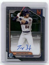 2024 Bowman Draft #CPA-TSN Trey Snyder Chrome Prospect Autographs