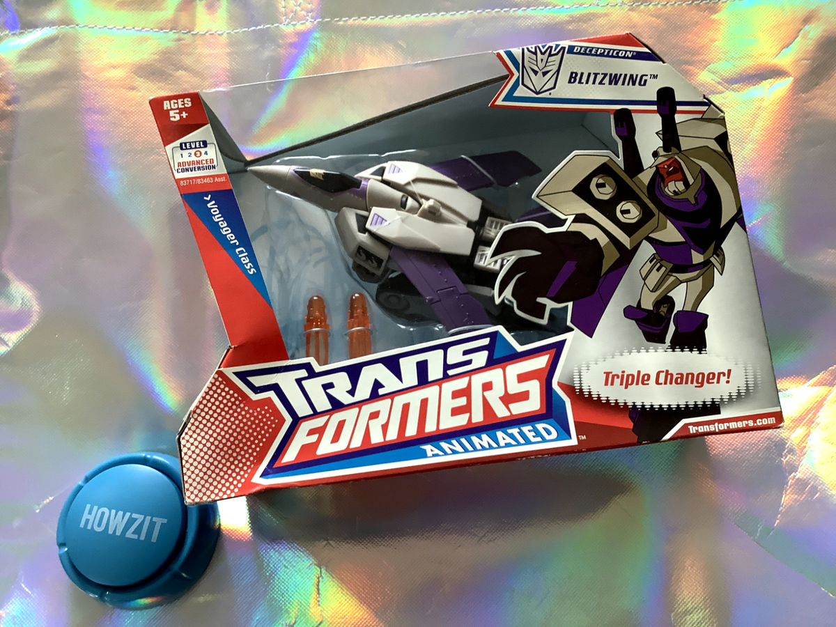 Hasbro Transformers Animated Voyager Blitzwing Action Figure for