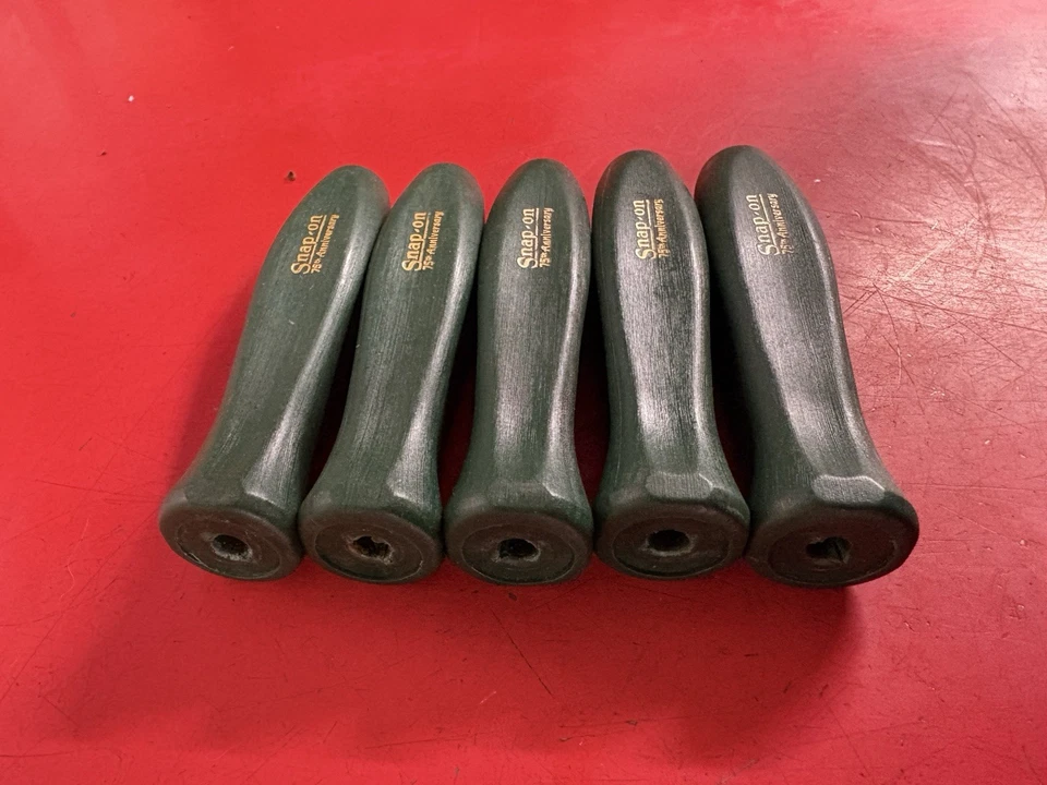 5 Herramientas a Presión NOS RARAS 75º ANIVERSARIO Agarre Duro Verde Mangos de Reemplazo Foto 3 de 4