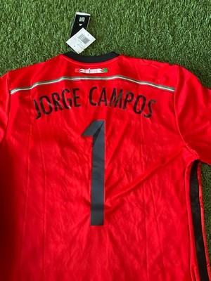 adidas Mexico Away Men's Jersey 14/15 Legend Campos #1 Sz L - Red
