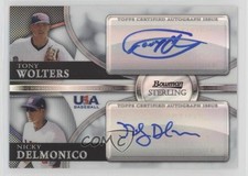 2010 Bowman Sterling Refractor /99 Tony Wolters Nick Delmonico Nicky Auto r9d