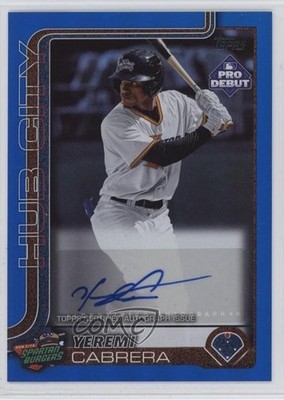 2025 Topps Pro Debut Blue Foil 50/150 Yeremy Cabrera Yeremi #PD-103 Auto 1n4k