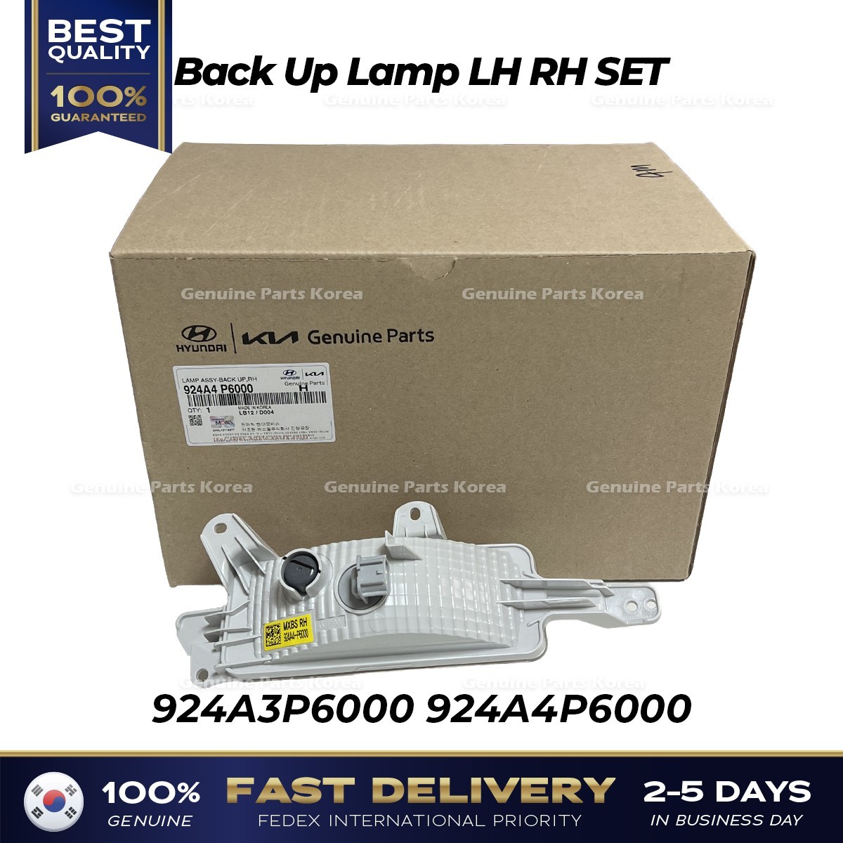 ⭐Genuine⭐ Back Up Lamp LH RH SET 924A3P6000 924A4P6000 for