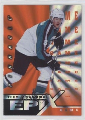 1997-98 Pinnacle Epix Orange Game Teemu Selanne #E15 HOF b8c