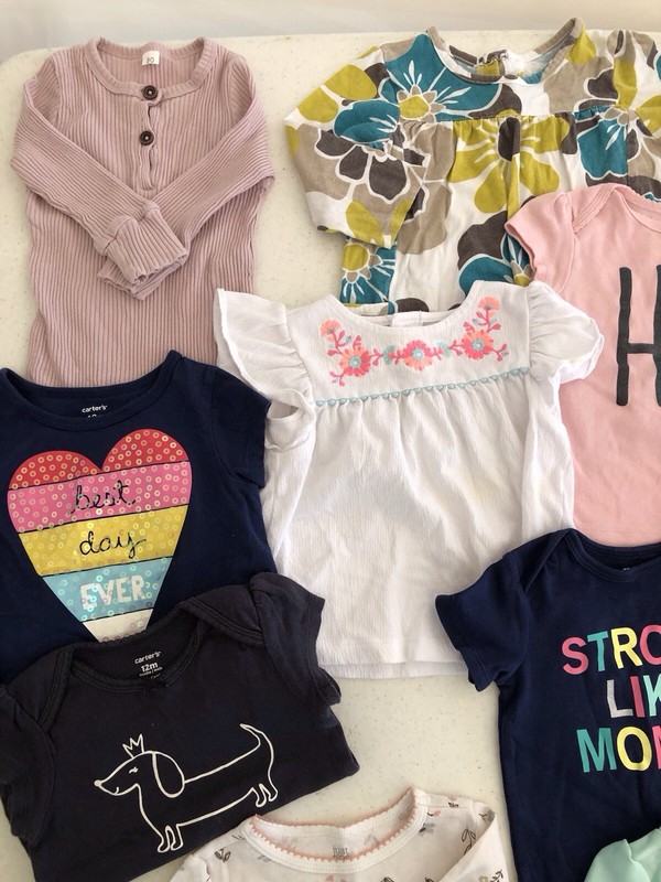 Baby Girl Clothes Size 3-6 Months Lot of 15 Pieces Various Infant Brands