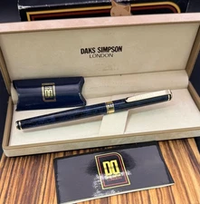 DAKS SIMPSOM Fountain Pen 14K SAILOR Good Condition Cat Pen SASARAp