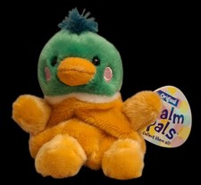 Aurora Palm Pals Puddles the Mallard Duck 5 Inch Plush Soft Toy Eco-friendly