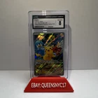 Pokémon Pikachu (2023) Black Star Promo 027 CGC 8 Full Art Holo Card