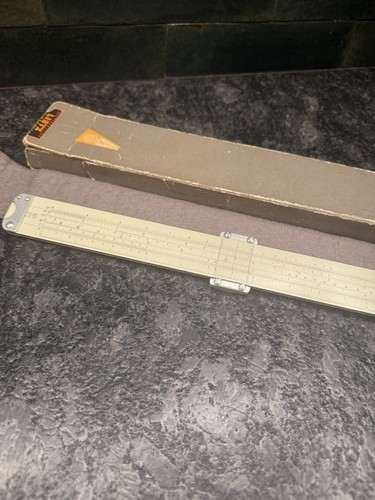 Vintage Eugene DIETZGEN Multi Phase Slide Rule With Case/Instructions - Germany