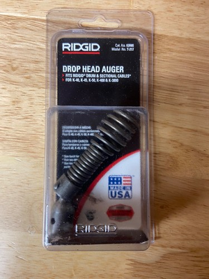 #ad Ridgid T 217 drop head auger 63065 $20.95