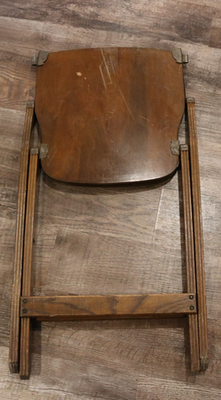 Vintage ~1930 Wooden Folding Chair by American Seating Company