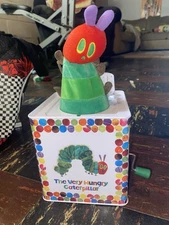 The Very Hungry Caterpillar Jack in the Box World of Eric Carle Toy tin metal