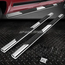 FOR 99-14 SILVERADO/SIERRA EXT 5" CHROME OVAL SIDE STEP NERF BAR RUNNING BOARD