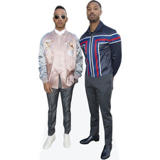 Lewis Hamilton And Michael B Jordan (Duo) Mini Celebrity Cutout