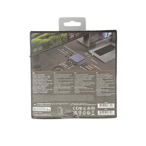 j5create 11-en-1 Estación de Acoplamiento USB-C Doble 4K HDMI 10Gbps USB-A/C NUEVO Y SELLADO - Imagen 5 de 5