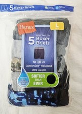 Hanes Boys' ComfortSoft Waistband Boxer Briefs, 5-Pack Choose Size S M L XL