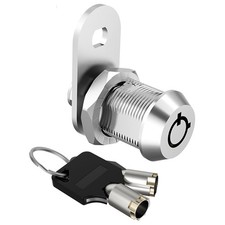 1 Pack Cabinet Locks with Keys, 5/8" Tubular Cam Locks keyed Alike, RV Lock f...