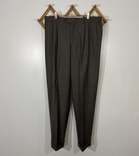 Vintage 100% Wool Plaid Pants 34x33
