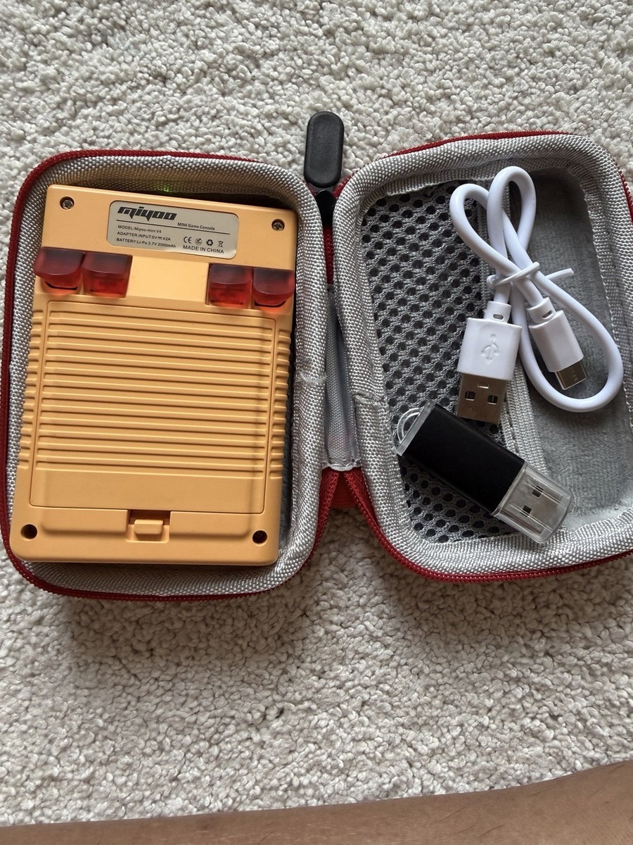 Miyoo Mini V4 Yellow With Custom Buttons, 64gb Sd Card | eBay