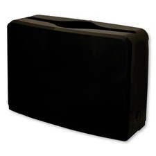 Black Plastic Countertop Folded Towel Dispenser For Multifold Towels