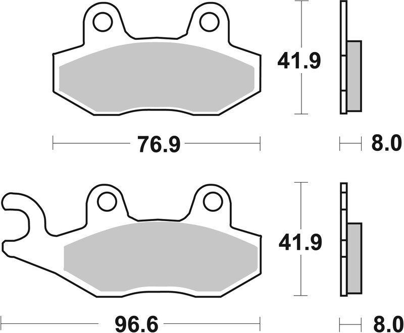 Plaquettes de frein Brembo route 07YA2106 carbone céramique plaquette moto avant arrière