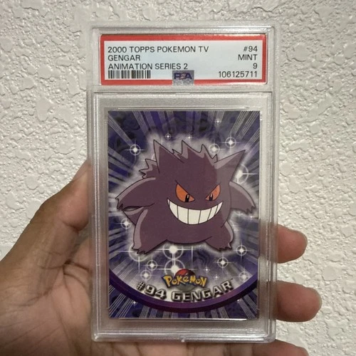 2000 Topps Pokemon TV Gengar Animation Series 2 #94 Blue Logo PSA 9 MINT