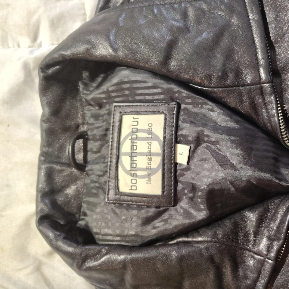 Chaqueta de cuero Boston Harbor New England Foto 4 de 4