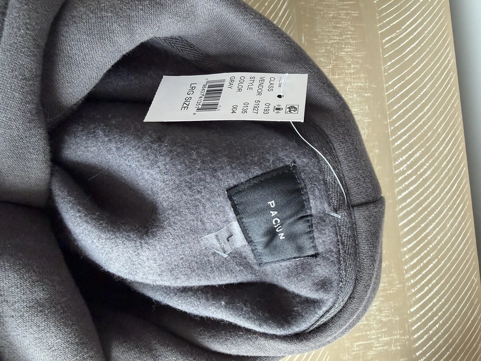 Sudadera con capucha de vellón recortada grande Pacsun "soul on Fire" para hombre Foto 4 de 4