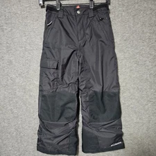 Columbia Bugaboo II Snow Pants Kids Small Black Waterproof Insulated 1806711
