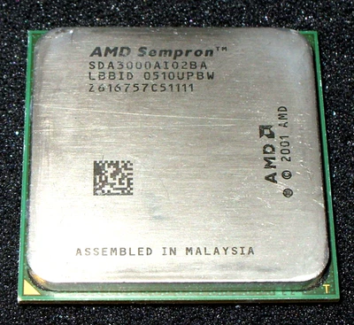 PROCESADOR AMD SEMPRON 3000+ 1,8 GHZ, SDA3000AIO2BA, SOCKET 754, VENDEDOR DE EE. UU. Foto 1 de 2
