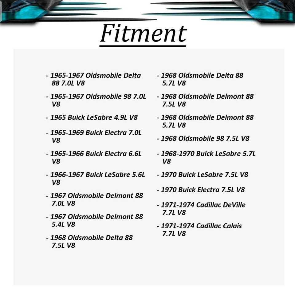 Задние амортизаторы 2x для 1965 Buick LeSabre 4,9 л - Изображение 2 из 4